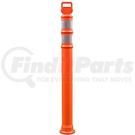 Cortina Safety Products 03-734 45" Orange Easy Grab Delineator Post w/2 ea. 3" Hi  Reflective