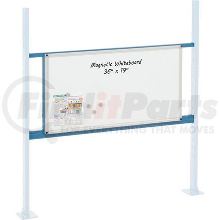 Global Industrial 319178BL Global Industrial&#153; Panel Kit for 48"W Workbench with 36"W Whiteboard, Mounting Rail - Blue