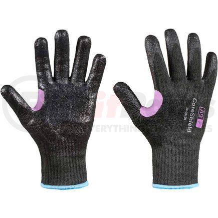 North Safety 29-0910B/9L CoreShield&#174; 29-0910B/9L Cut Resistant Gloves, Smooth Nitrile Coating, A9/F, Size 9