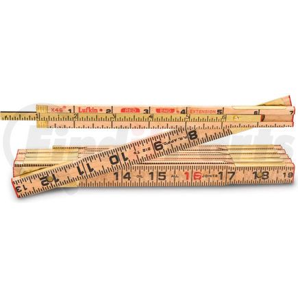 AS HX46N Lufkin HX46N 5/8" x 6' Red End&#174; Wood Rule with Hook