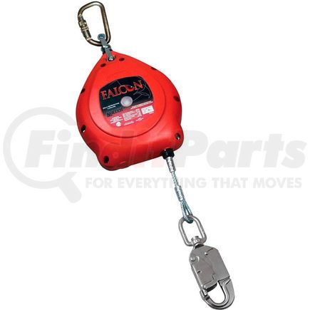 North Safety MP30G-Z7/30FT Miller&#174; Falcon&#8482; Self-Retracting Lifelines, 30' L, Galvanized Cable, MP30G-Z7/30FT