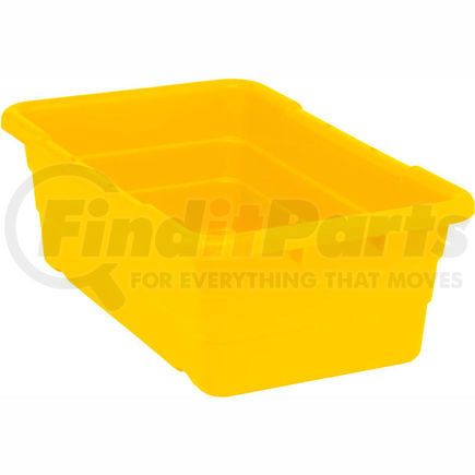 Quantum Storage Systems TUB2516-8YL Cross Stack Nest Tote Tub TUB2516-8 -  25-1/8 x 16 x 8-1/2 Yellow