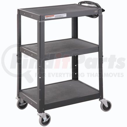 Global Industrial 113116 Global Industrial&#8482; Steel Audio Visual & Instrument Cart - Black