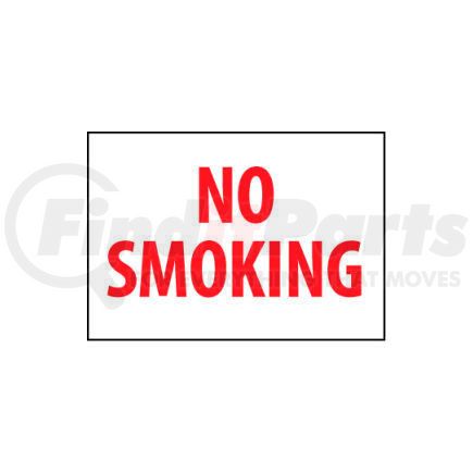 National Marker Company FMORB Fire Safety Sign - No Smoking - Plastic