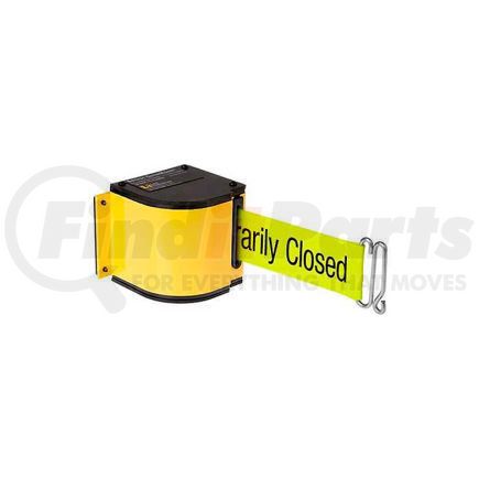 Lavi 50-3016M/YL/18/FY/S7 Lavi Industries Warehouse Retractable Belt Barrier, Yellow Case W/18' Neon Ylw "Do Not Enter" Belt