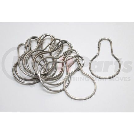 Frost Products 1144-501L Frost Stainless Steel Shower Curtain Hooks - Pack of 12 - 1144-501L