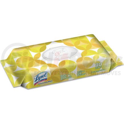 United Stationers CS299716CT LYSOL&#174; Disinfecting Wipes Flat Packs, Lemon and Lime Blossom, 80 Wipes/Flat Pack, 6 Packs/Case