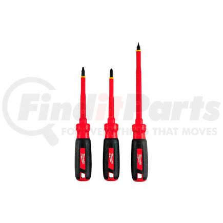 Milwaukee 48-22-2202 Milwaukee&#174; 48-22-2202 3 PC 1000V Insulated Screwdriver Set