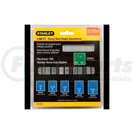 Stanley  TRA700BN Stanley TRA700BN Heavy-Duty Narrow Crown Staple & Brad Asst, 2,500 Pk