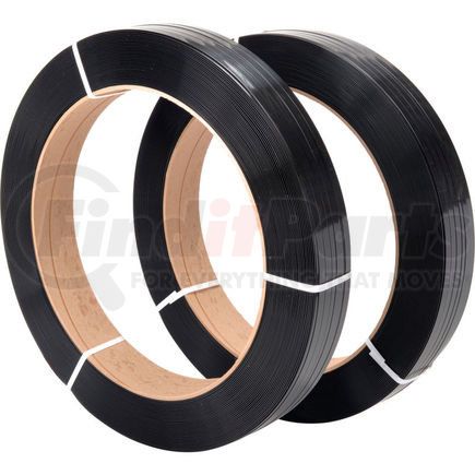 Pac Strapping Prod Inc 4820603B36 Polyester Strapping 1/2" x .020" x 3,600' Black 16" x 3" Core