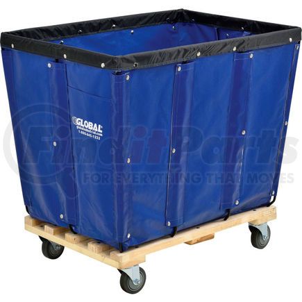 Global Industrial 800356BL Global Industrial&#8482; KD, 12 Bushel, Blue Vinyl Basket Bulk Truck