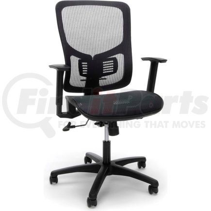 Ofm Inc. ESS-3055-BLK OFM Essentials Collection Mesh Seat Ergonomic Office Chair w/ Lumbar Support, Black (ESS-3055-BLK)