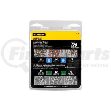 Stanley  R120 Stanley R120 Rivet Pack Assortment, 120 Pack