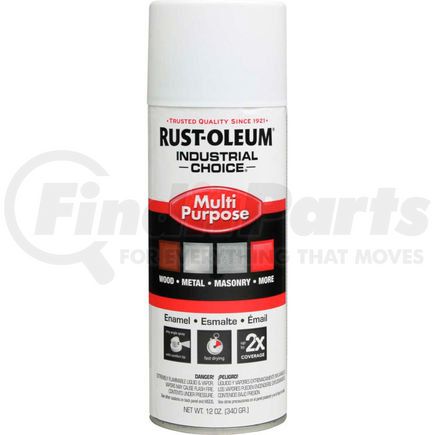 Rust-Oleum 1681830 Rust-Oleum Industrial 1600 System General Purpose Enamel Aerosol, White Primer, 12 oz. - 1681830