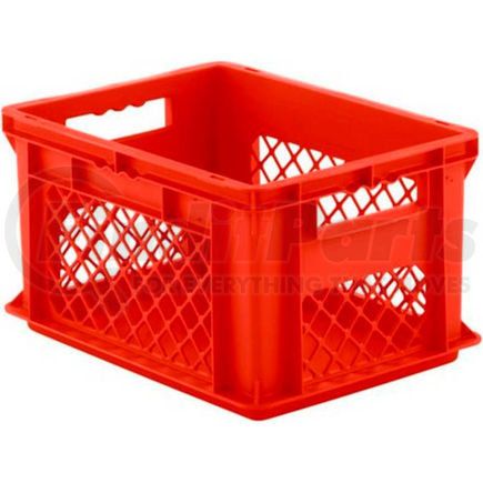 Schaeffer Material EF4221.RD1 SSI Schaefer Euro-Fix Solid Base/Mesh Sides Container EF4221 - 16" x 12" x 9", Red