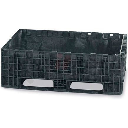 LEWISBins+ HDRS3230-18 BLK ORBIS Heavy-Duty Bulkpak Containers HDRS3230-18 - 32 x 30 x 18 - Fixed Wall Black