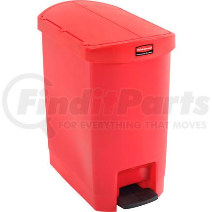 Rubbermaid 1883565 Rubbermaid&#174; Slim Jim&#174; 1883565 Plastic Step On Container, End Step 8 Gallon - Red