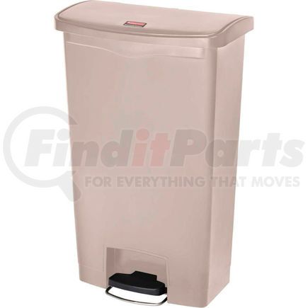 Rubbermaid 1883460 Rubbermaid&#174; Slim Jim&#174; 1883460 Plastic Step On Container, Front Step 18 Gallon - Beige