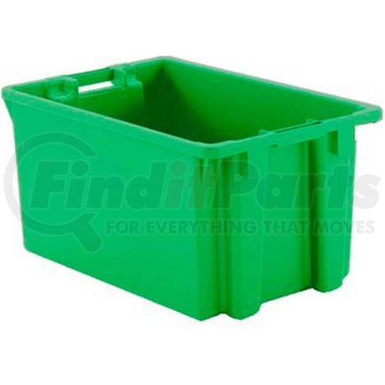 Schaeffer Material FB231512.GN1 Schaefer Stack & Nest Tote FB603 - 23"L x 15"W x 12"H - Open Handles - Green