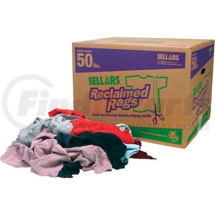 Sellars 99202 Reclaimed Rags - Colored Fleece, 50 Lbs. 99202