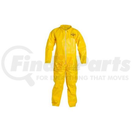 Impact Products QC120SYLLG001200 Dupont&#8482;Tychem&#174; QC Disposable Coverall with Open Ended Wrists/Ankles, L, 12/Case