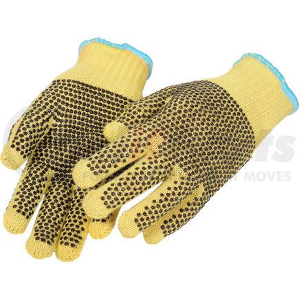 North Safety KVD18ALR-100 Perfect Fit Medium Weight Double-Sided PVC Dots Kevlar&#174; Gloves, Ladies' Size, 1 Pair