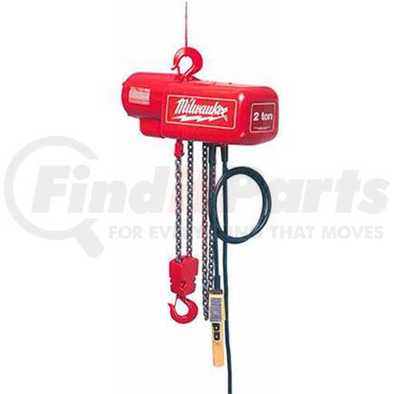 Milwaukee 9565 Milwaukee&#174; 1 Ton, Electric Chain Hoist, 10' Lift, 16 FPM, 115/230V