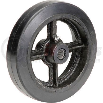 Casters, Wheels & Industrial Handling CW-820-MORRB Global Industrial™ 8" x 2" Mold-On Rubber Wheel - Axle Size 3/4"
