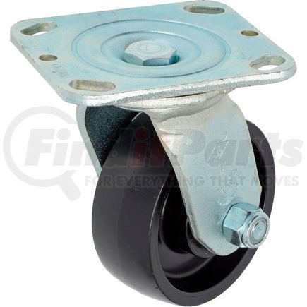 Casters, Wheels & Industrial Handling CW3-415S-PORB Global Industrial™ Heavy Duty Swivel Plate Caster 4" Molded Plastic Wheel 420 Lb. Capacity