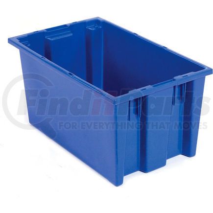 Quantum Storage Systems SNT180BL Global Industrial&#153; Stack and Nest Storage Container SNT180 No Lid 18 x 11 x 6, Blue