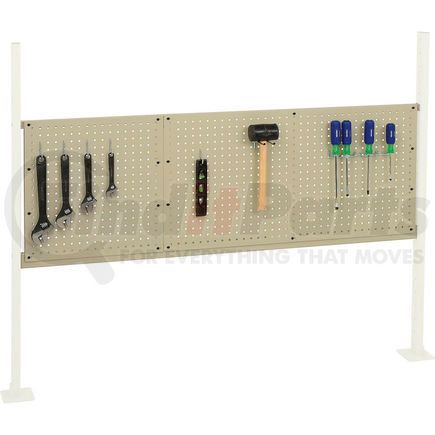 Global Industrial 318864TN Global Industrial&#153; Panel Kit for 60"W Workbench - 18"W and 36"W Pegboards, Mounting Rail -Tan