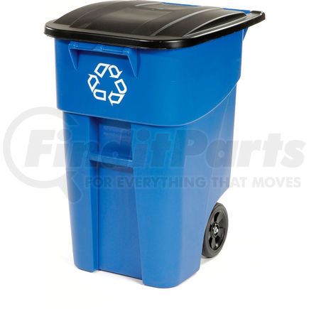 Rubbermaid FG9W2773BLUE Rubbermaid&#174; Brute Recycling Can w/Lid, 50 Gallon, Blue