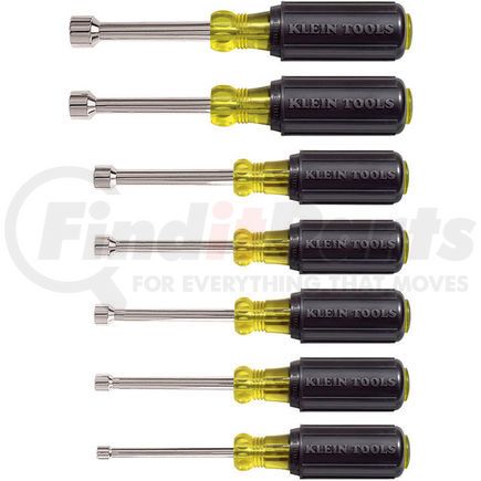 Klein Tools 631 Klein Tools&#174; Nut Driver Set 3" Shafts, 7 Pc 631