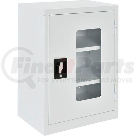 Global Industrial 269875CV-WH Global Industrial&#8482; Clear View Wall Storage Cabinet Assembled 18"W x 12"D x 26"H Off White