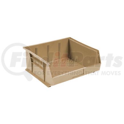 Quantum Storage Systems QUS235IV Global Industrial&#153; Plastic Stack & Hang Bin,11"W x 10-7/8"D x 5"H, Beige