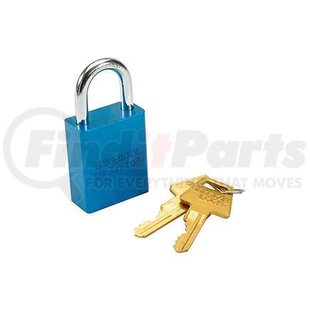 Master Lock 724104 American Lock&#174; No. A1105BLU Solid Aluminum Rectangular Padlock, Blue