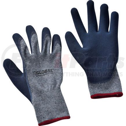 Global Industrial 708349S Global Industrial&#153; Ultra-Grip Foam Latex Coated Gloves, Poly/Cotton Knit, Black/Gray, SML, 1PR