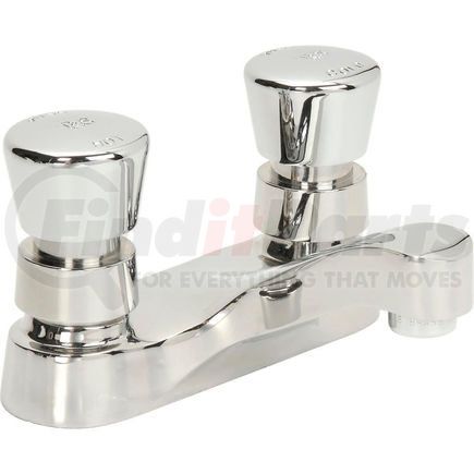 T&S Brass B-0831-02VR T&S&#174; B-0831-02VR Lavatory Metering Faucet, Deck Mount, 4" Centerset, 0.5 GPM, Push Buttons