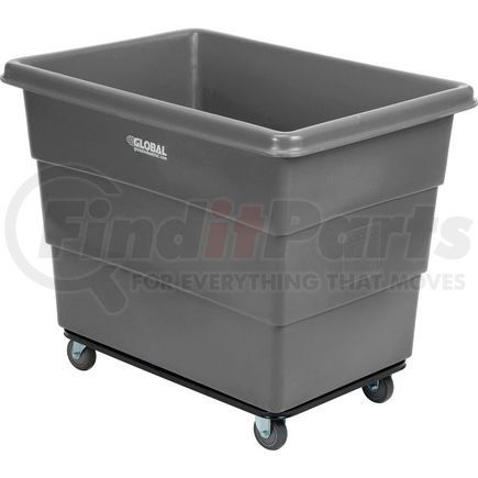 Global Industrial 800315GY Global Industrial&#8482; Plastic Bulk Box Truck, 16 Bushel, Steel Chassis Base Gray