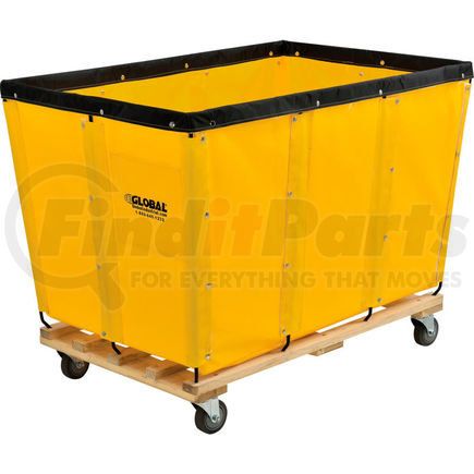 Global Industrial 800360YL Global Industrial&#8482; KD, 20 Bushel, Yellow Vinyl Basket Bulk Truck