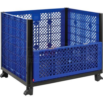 Global Industrial 603087-2 Global Industrial&#153; Easy Assembly Vented Wall Bulk Container 39-1/4 x 31-1/2 x 29 - Drop Gate