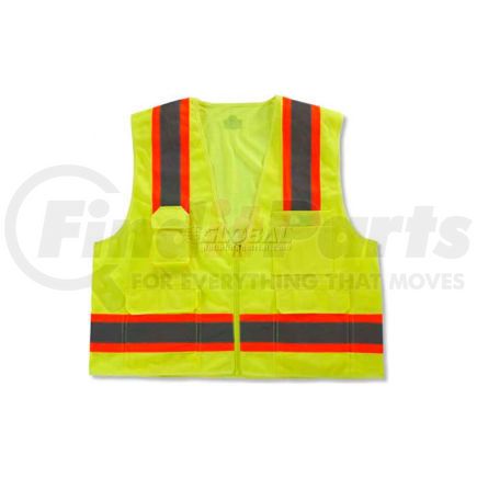 Ergodyne 24075 Ergodyne&#174; GloWear&#174; 8248Z Class 2 Two-Tone Surveyors Vest - Lime, 24075