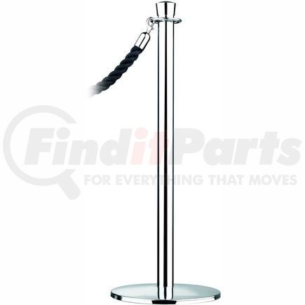 Lawerence Metal 310U-1P Tensator Post Rope Safety Crowd Control Queue Stanchion Universal Classic, Polished Chrome