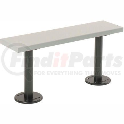 ASI Group 11-9163600  9200 Global Industrial&#153; 36"W x 9-1/2"D x 1"Thick Solid Plastic Locker Bench Top Gray