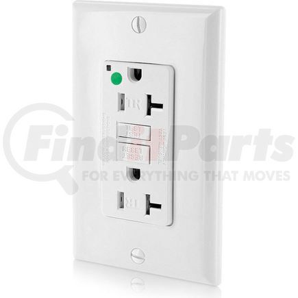 Leviton GFTR2-HGW Leviton GFTR2-HGW SmartlockPro Self-Test GFCI Recept, 20A, Hospital Grade, Tamper Resistant, White