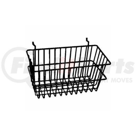 Econoco BSK17/B 12"W X 6"D X 6"H Narrow Basket - Semi-Gloss Black