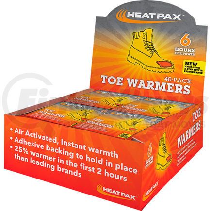 Occunomix 1106-40D Occunomix Heat Pax Toe Warmers 40-Pack Display 1106-40D