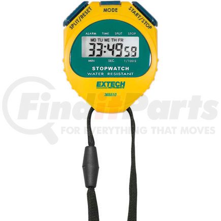 Flir 365510 Extech 365510 Stopwatch/Clock, Yellow