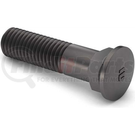 Earnest 207188P 7/8-9 x 3-1/4" Plow Bolt - #3 Domed Head - Grade 8 - Partial Thread - UNC - Steel - Plain - Pkg of 5