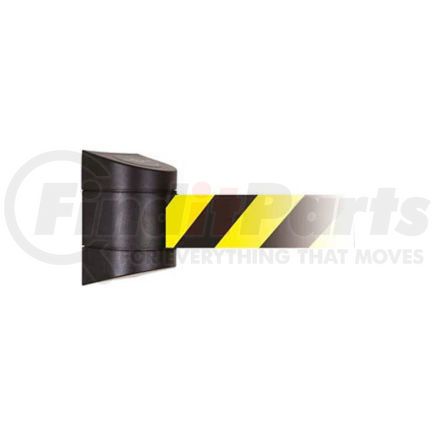 Lawerence Metal 897-15-M-33-NO-D4X-A Tensabarrier&#174; Magnetic Retractable Belt Barrier, Black Case W/15' Black/Yellow Belt & Wire Clip